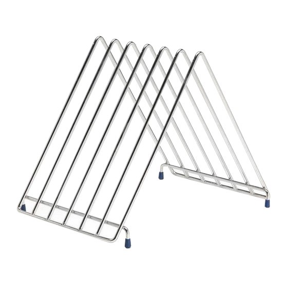 Portataglieri a filo in acciaio inox L 320 mm x P 230 mm x H 250 mm