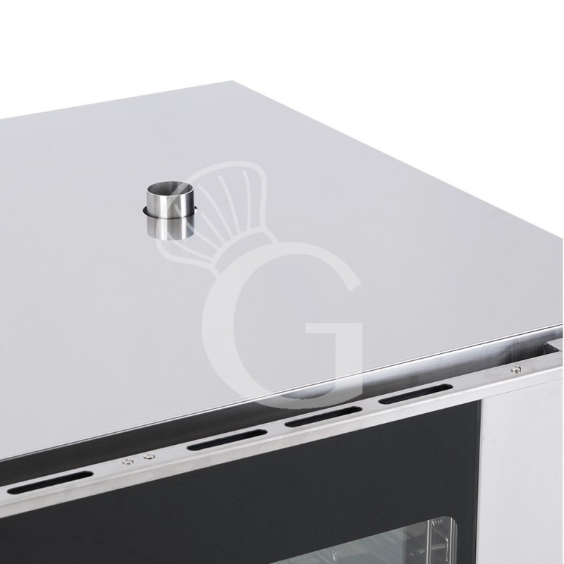 Forno elettrico a convezione con vapore, porta bandiera, comandi touch screen, trifase, 4 teglie 600x400 o GN 1/1