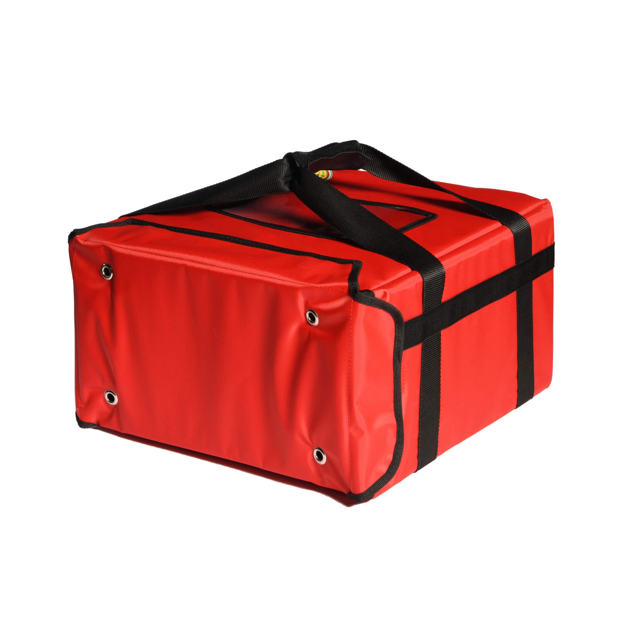 Borsa termica rigida in nylon colore rosso 550 x 550 x 250 mm