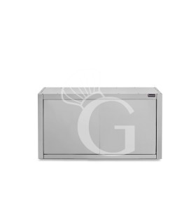 Pensile acciaio inox con sgocciolatoio,1 ripiano forato,2 porte battenti L 900 x P 400 x H 660 mm
