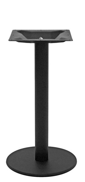 Base circolare in acciaio inox verniciato altezza 730 mm