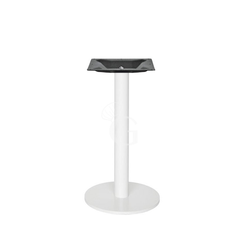 Base circolare in acciaio inox verniciato altezza 730 mm