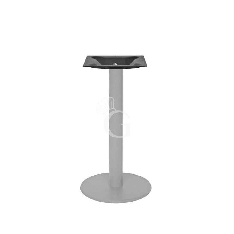 Base circolare in acciaio inox verniciato altezza 730 mm