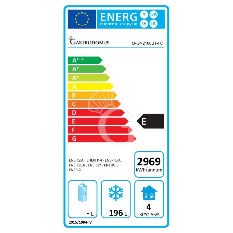 Tavolo refrigerato con 2 porte Prof. 700 -18°C/-22°C