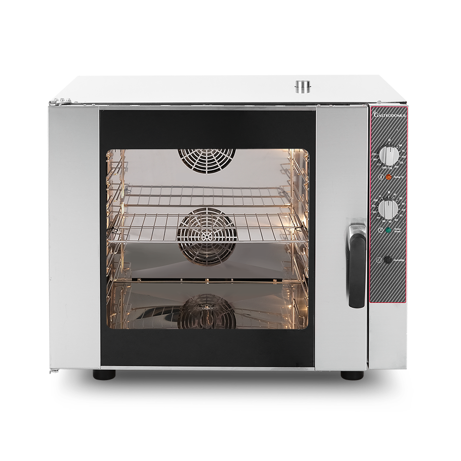 Forno elettrico a convezione, umidificatore, porta bandiera,meccanico,trifase,6 teglie 600x400 o GN1/1mm