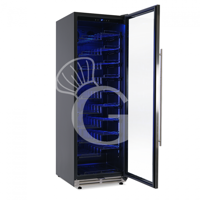 Cantina Vino Ventilata porta inox 420 LT 10 ripiani 119 bottiglie +5°C/+22°C