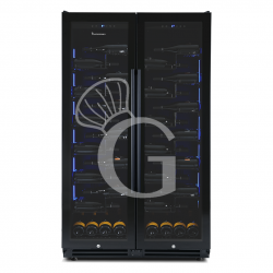Cantina Vino Ventilata doppia temperatura 480 LT 14 ripiani 106 bottiglie +5°C/+22°C