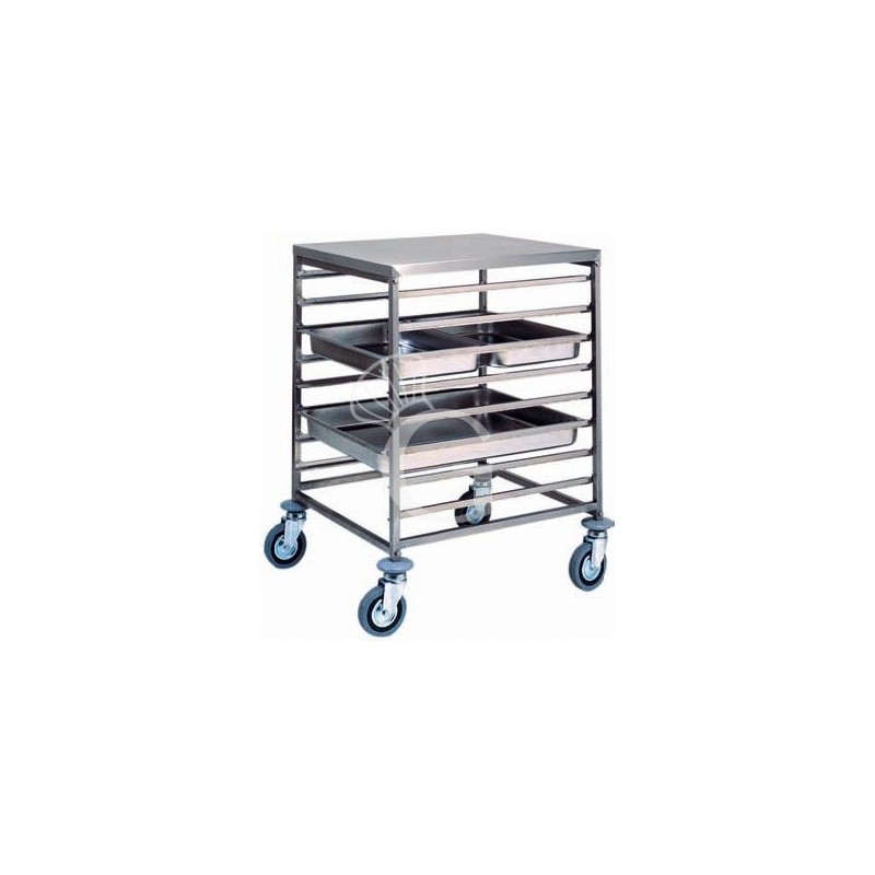Carrello portateglie per 8 teglie GN2/1 o 16 teglie GN1/1 - L 650 mm x P 760 mm x H 940 mm
