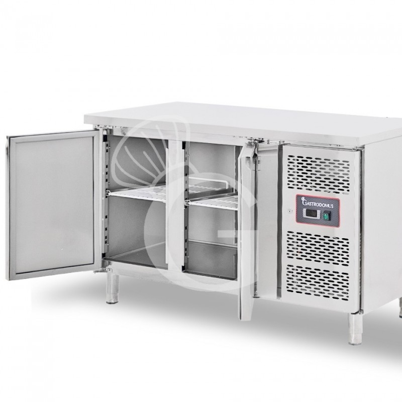 Tavolo Refrigerato Pasticceria 2 porte -2°C/+8°C classe energetica B 600 x 400 mm piano in inox