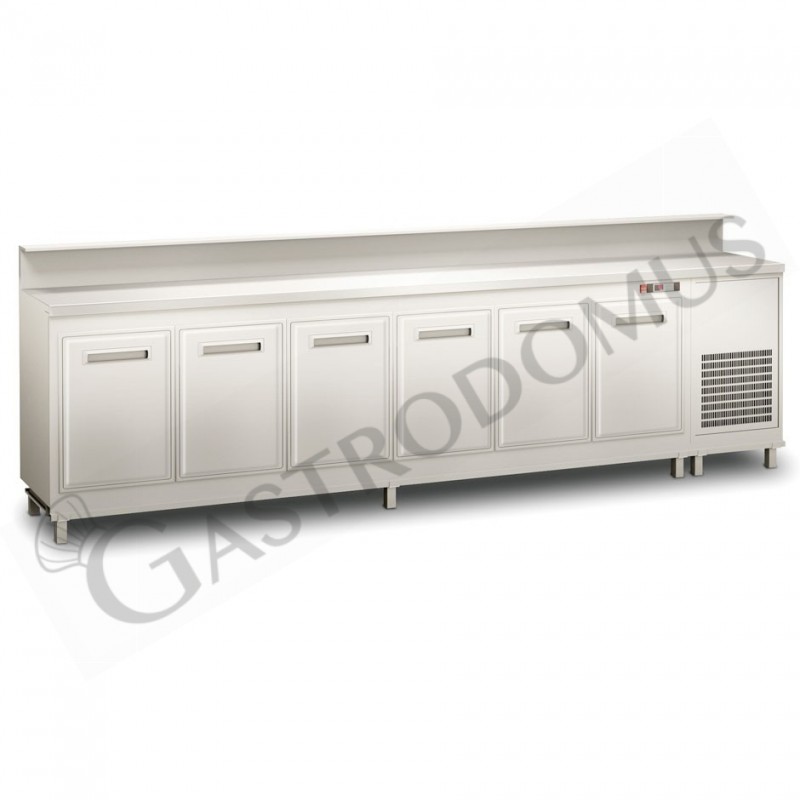 Banco bar refrigerato con motore incorporato, temperatura +4°C/+8°C, L 3500 mm x P 670 mm x H 920 mm Banco bar refrigerato con motore incorporato, temperatura +4°C/+8°C, L 3500 mm x P 670 mm x H 920 mm