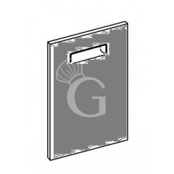 Anta battente singola L 500 DX H 705 mm