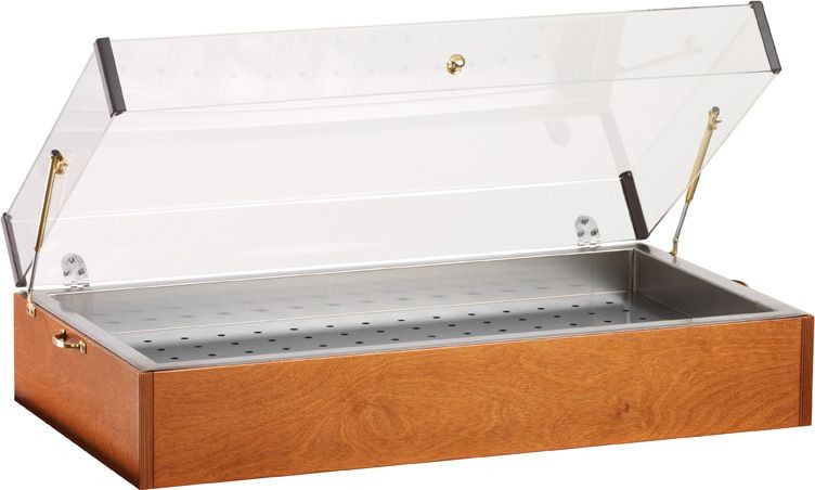 Espositore ghiacciaia color noce L 900 mm x P 485 mm x H 230 mm
