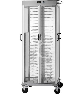 Carrello portapiatti riscaldato per 88 piatti 180/230 - L 750 mm x P 780 mm x P 1770 mm