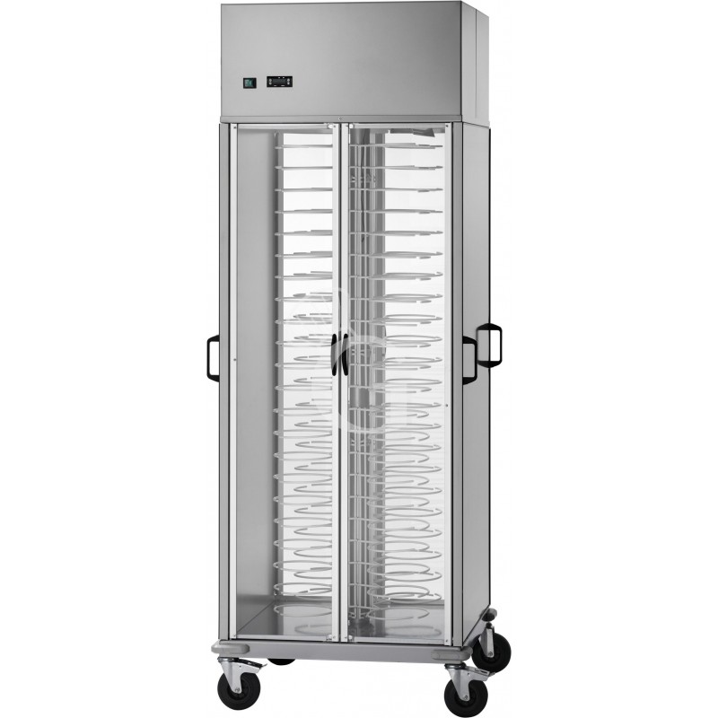 Carrello portapiatti refrigerato per 88 piatti 250/310 - L 750 mm x P 780 mm x H 2030 mm