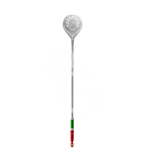 Pala per Pizza per cuocere forata in titanio Ø 270 mm H 1350 mm