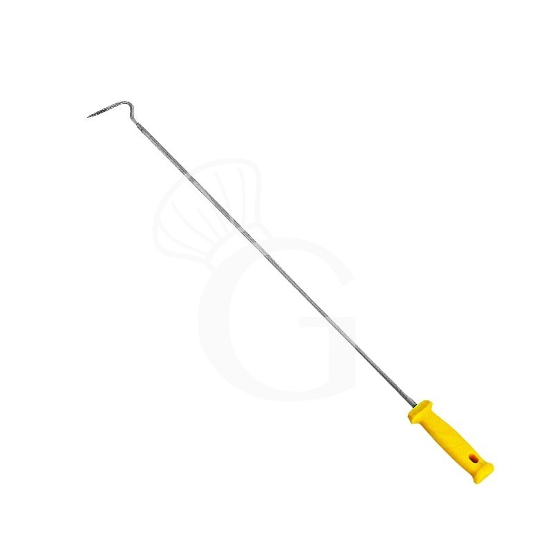 Gancio bucapizza in inox h 750 mm