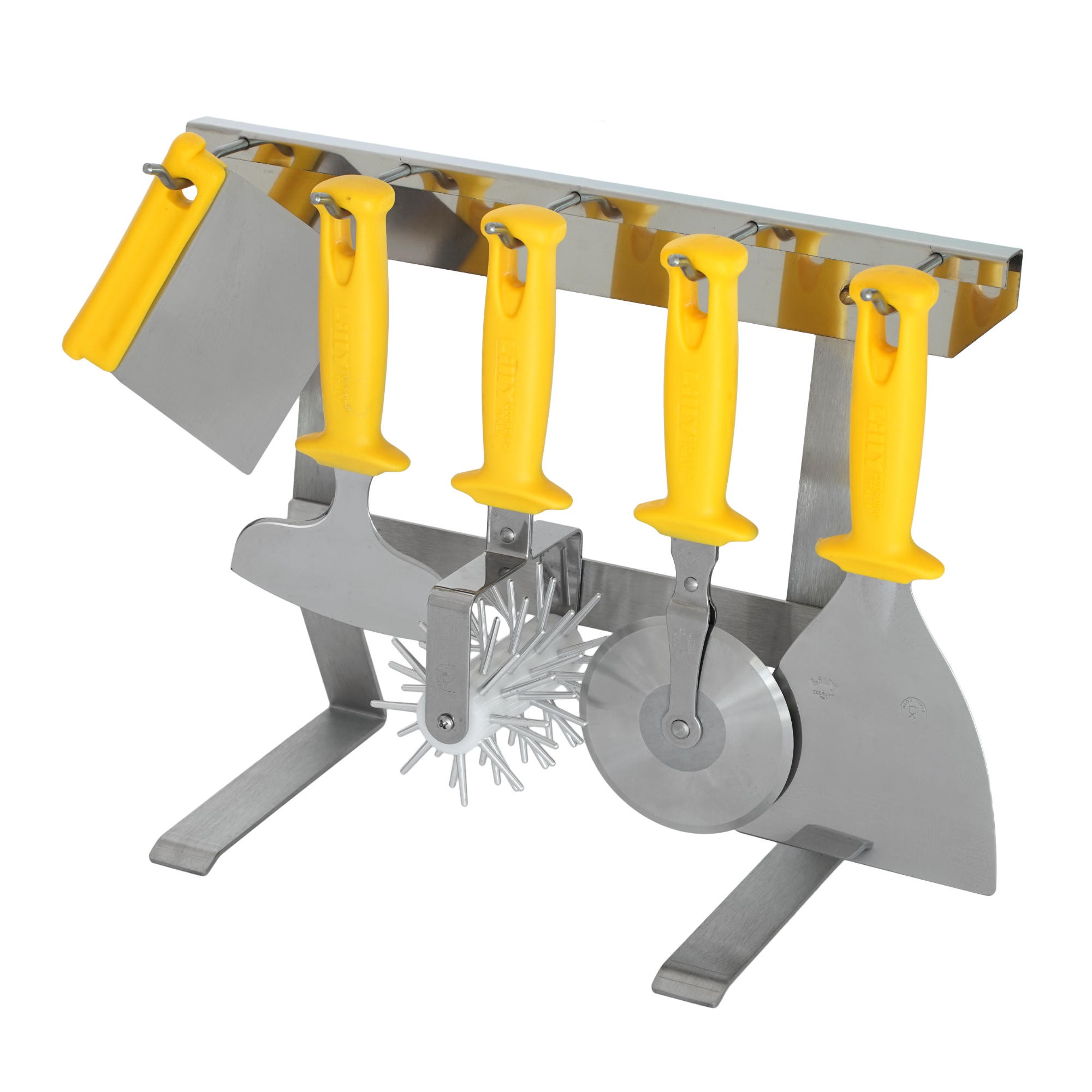 Set 5 attrezzi minuteria da banco in inox
