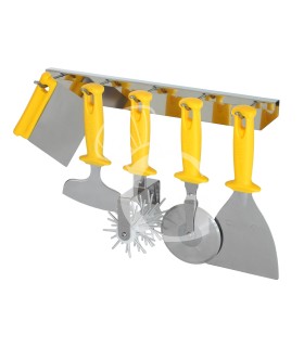 Set 5 attrezzi minuteria da parete in inox