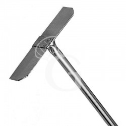 Raschietto in inox per forno a legna - altezza 170 cm