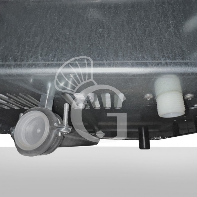 Forno elettrico a convezione, umidificatore, porta bandiera, comandi meccanici, trifase, 10 teglie 600x400 o GN1/1 mm
