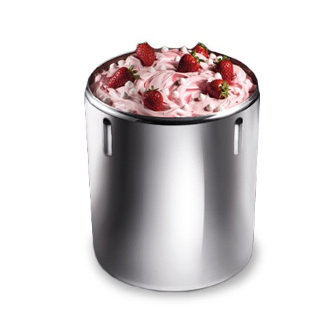 Carapina con sistema antirotazione in acciaio inox H 250 mm Ø 200 mm capacità 7 LT