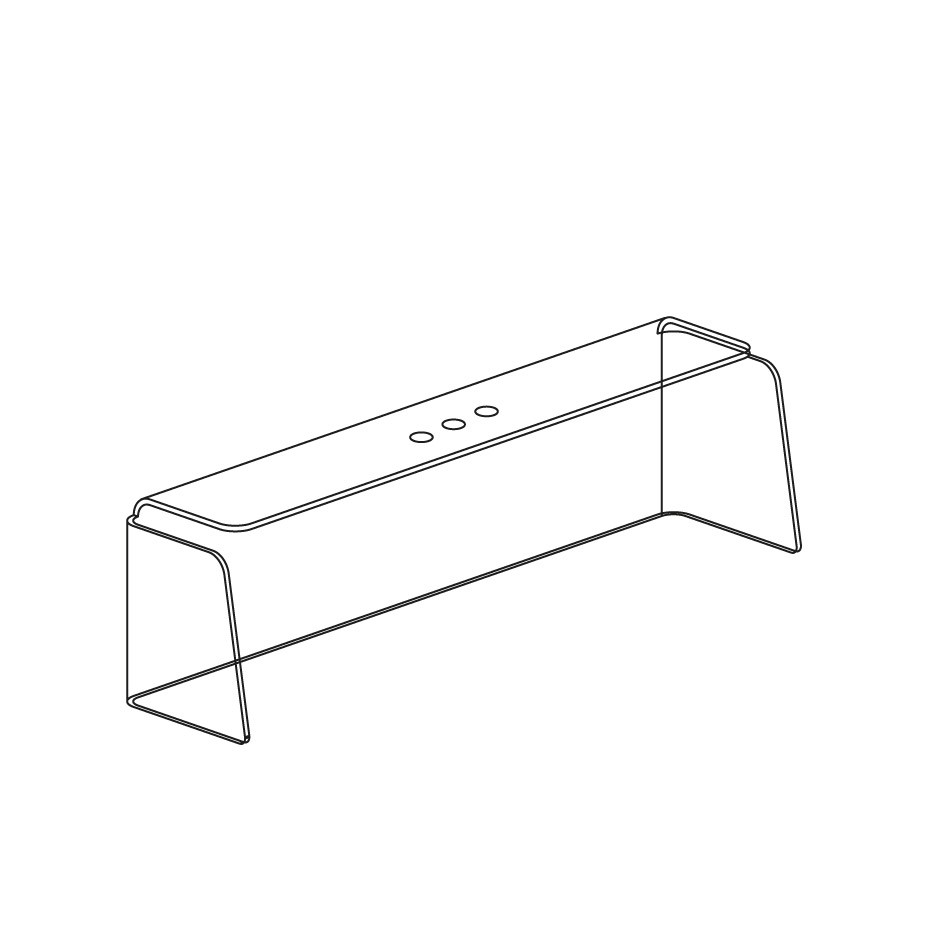 Teca in plexiglass L 560 x P 190 x H 300 mm