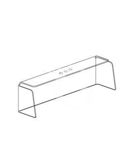 Teca in plexiglass L 800 x P 190 x H 300 mm