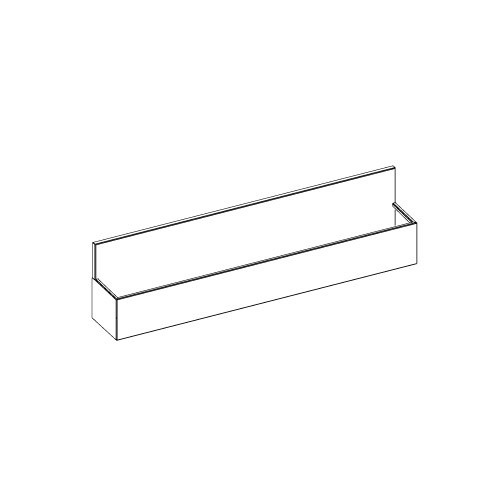 Tasca portabottiglie in acciaio per banco cocktail L 1000 mm