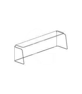 Teca in plexiglass per banchi cocktail L 900 x P 190 x H 288 mm
