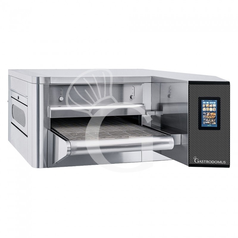 Forno Pizza Professionale a Tunnel Trifase, comandi touch, nastro trasportatore 400 mm