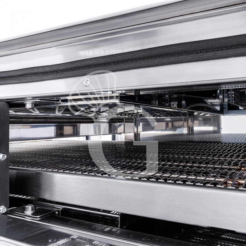 Forno Pizza Professionale a Tunnel Trifase, comandi touch, nastro trasportatore 650 mm