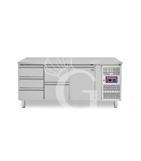Tavolo Refrigerato 5 cassetti 1 porta 700 mm -2°C/+8°C per Gastronomia