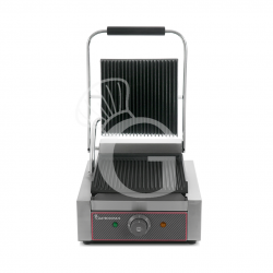 Piastra per Panini singola rigata in ghisa - L 310 mm x P 380 mm x H 210/520 mm