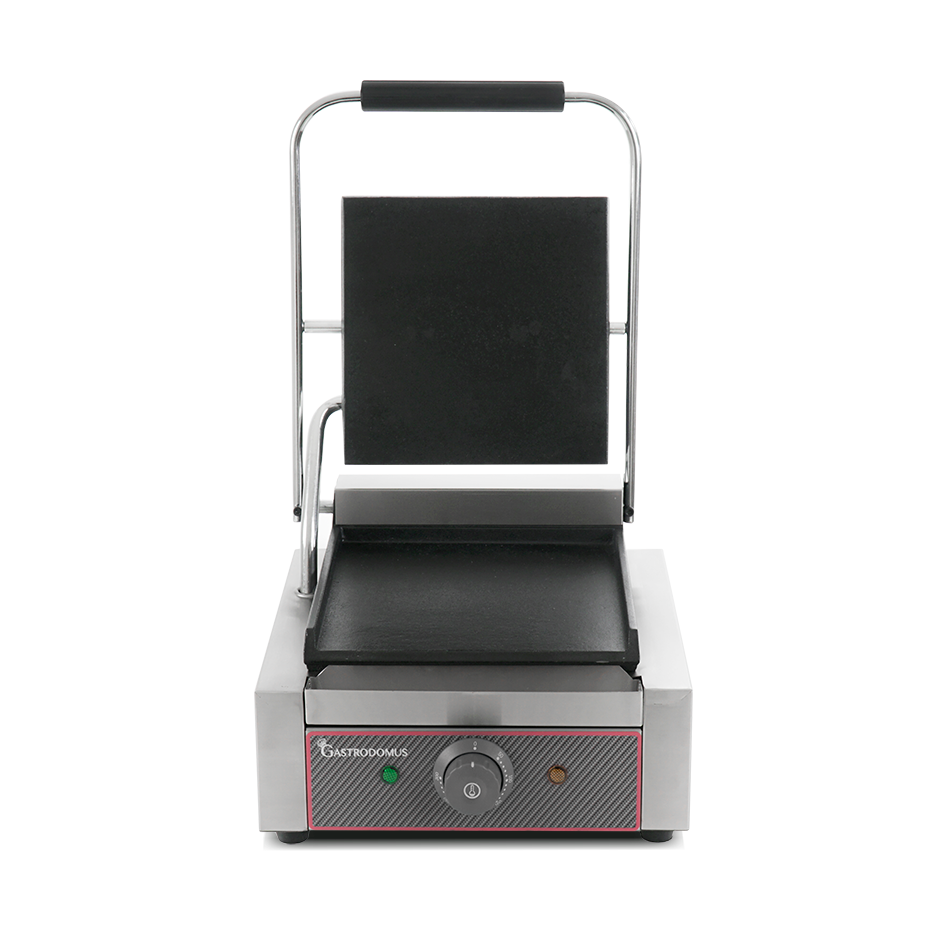 Piastra per Panini singola liscia in ghisa - L 310 mm x P 380 mm x H 210/520 mm