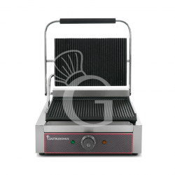 Piastra di cottura rigata in ghisa - L 410 mm X P 380 mm X H 210/520 mm