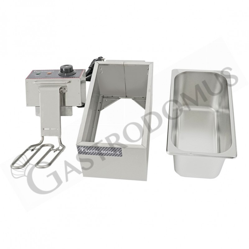Friggitrice elettrica da banco 1 vasca 4 LT potenza 1,8 KW Monofase