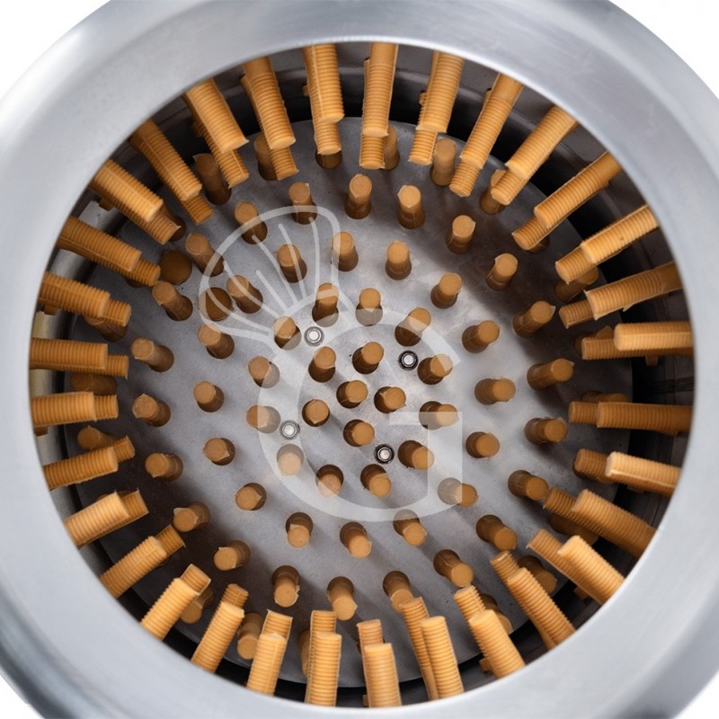 Macchina spiumatrice elettrica per piccioni a secco, cestello Ø 410 mm - 0,18 KW