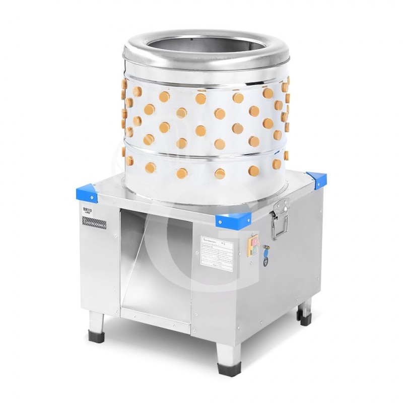 Macchina spiumatrice elettrica per polli a secco, cestello Ø 460 mm - 0,55KW