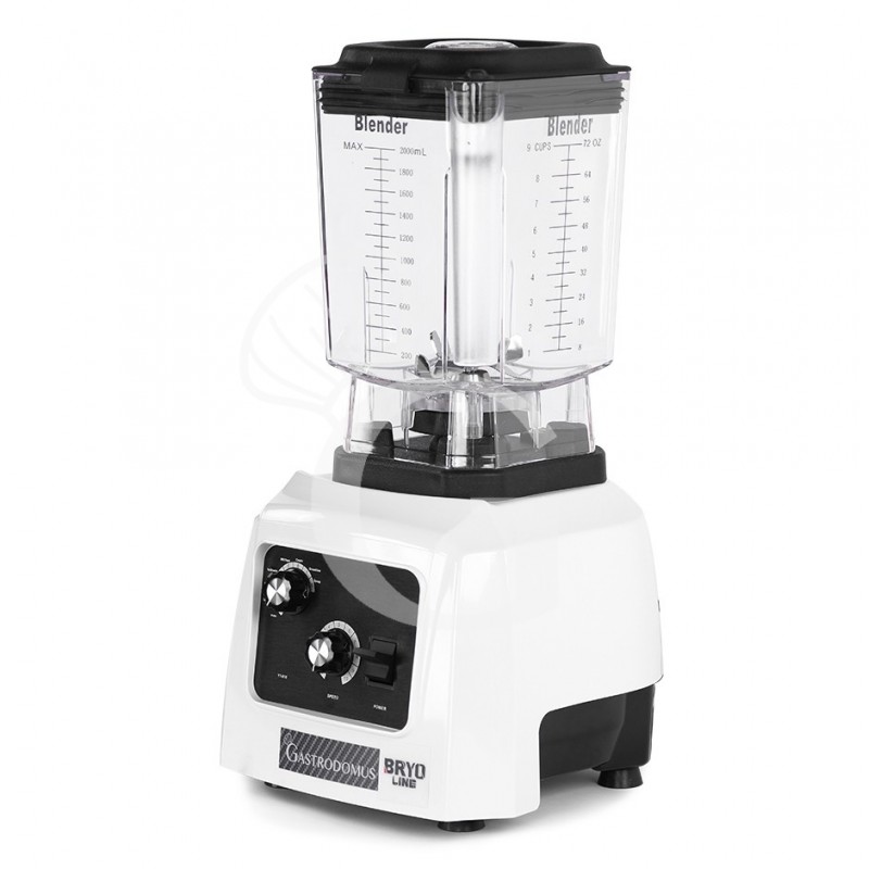 Frullatore struttura in ABS 1 bicchiere in policarbonato 2 LT, 22.000 rpm, 1,3 KW L 250 x P 220 x H 420 mm