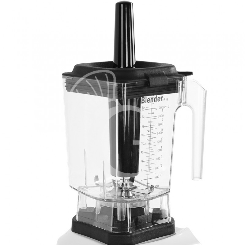 Frullatore struttura in ABS 1 bicchiere in policarbonato 2 LT, 22.000 rpm, 1,3 KW L 250 x P 220 x H 420 mm