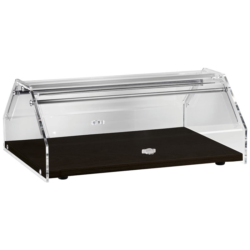 Vetrina Bar Neutra porta brioches in legno carbon L 500 mm x P 350 mm x H 210 mm