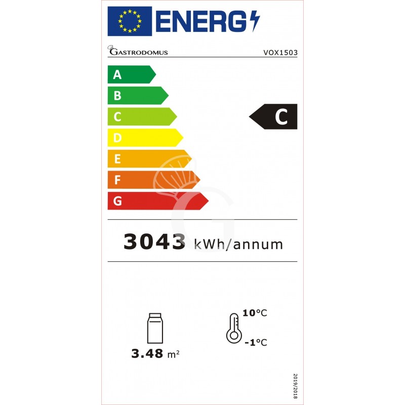 Vetrina Refrigerata Ventilata 670 LT +2°C/+8°C 4 lati vetro, L 1520 mm