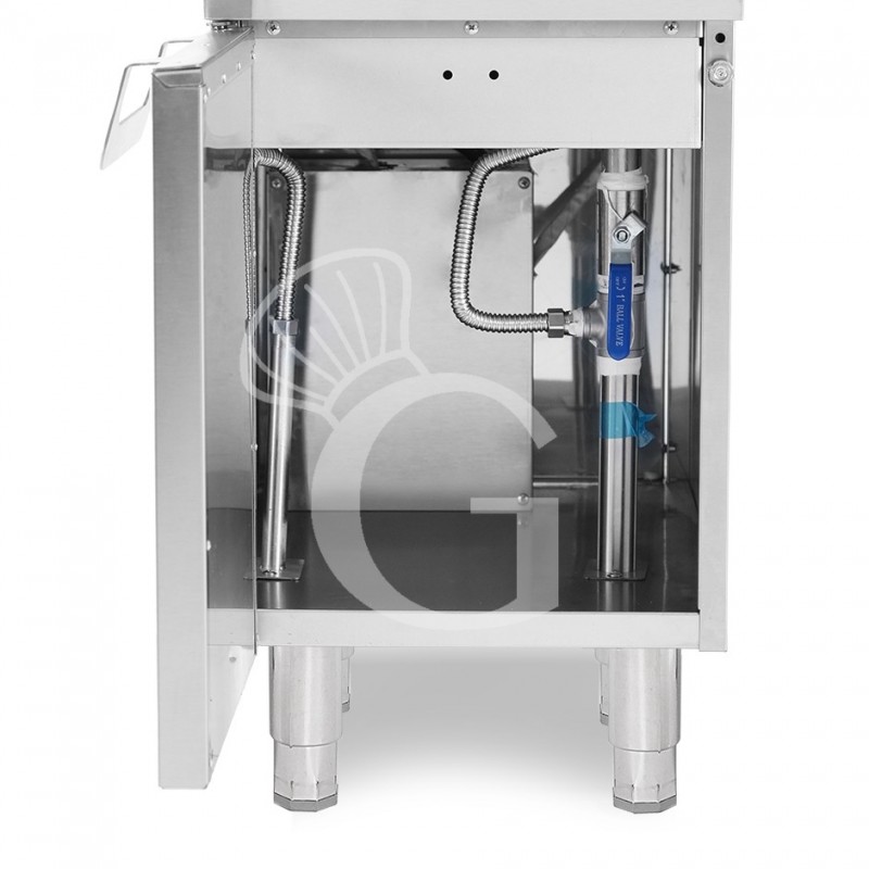 Cuocipasta professionale elettrico su mobile chiuso, 1 vasca 28 LT, 12 KW, Prof.700