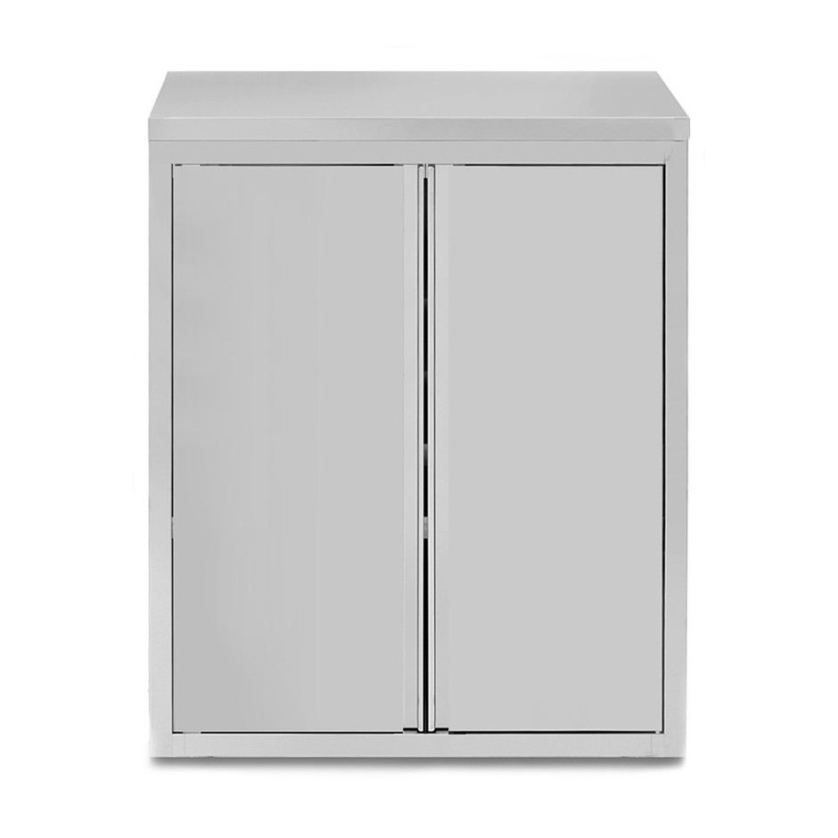 Pensile inox con 2 porte battenti, 2 ripiani, L 900 x P 400 x H 1000 mm