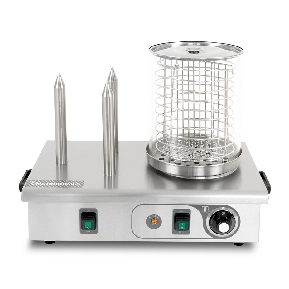 Cuoci Hot Dog 700 W 3 spiedi L 480 mm x P 310 mm x H 413 mm