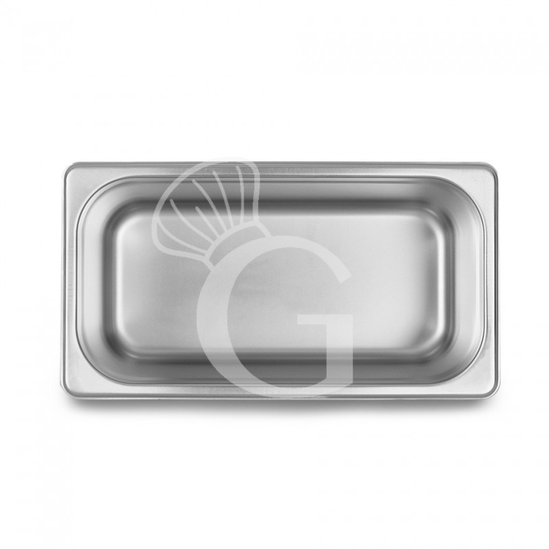 Bacinella in acciaio inox GN1/3 L 325 mm x P 176 mm x H 150 mm