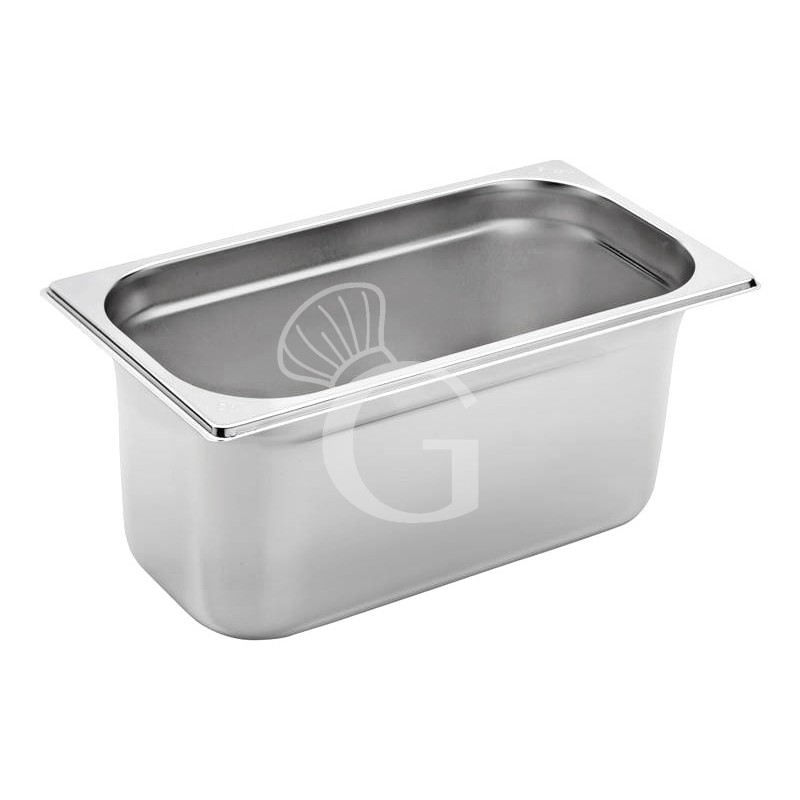 Bacinella in acciaio inox GN1/3 L 325 mm x P 175 mm x H 150 mm