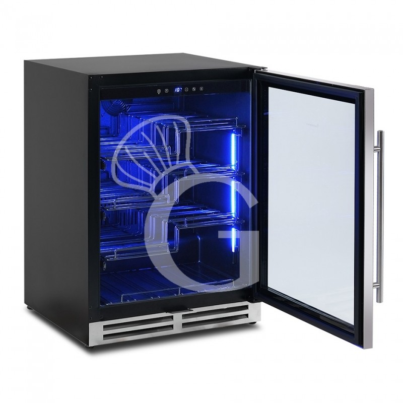 Cantina Vino Ventilata porta inox 150 LT 4 ripiani 36 bottiglie +5°C/+22°C