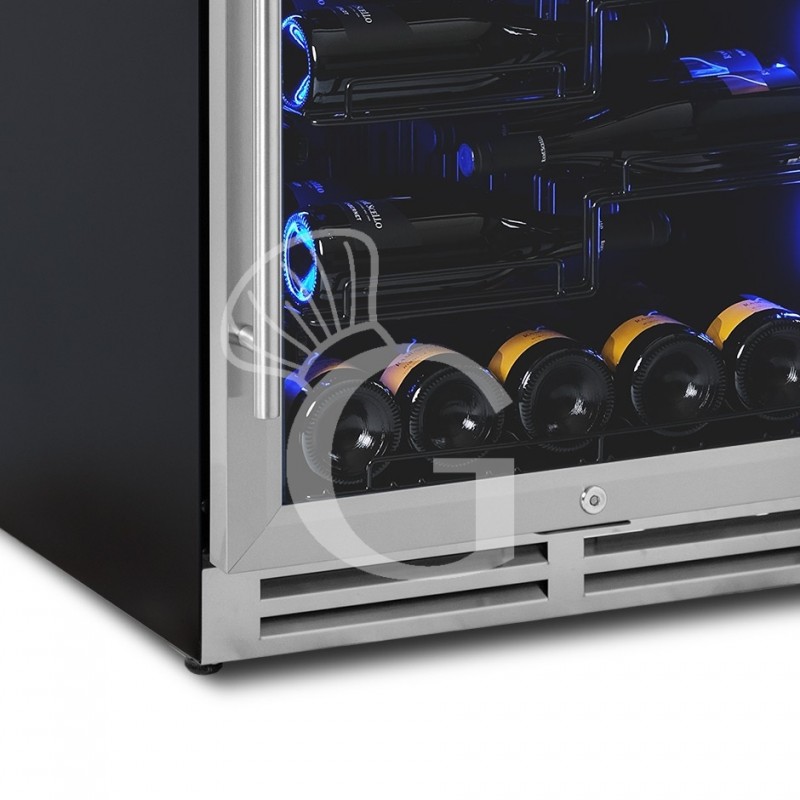 Cantina Vino Ventilata porta inox 150 LT 4 ripiani 36 bottiglie +5°C/+22°C