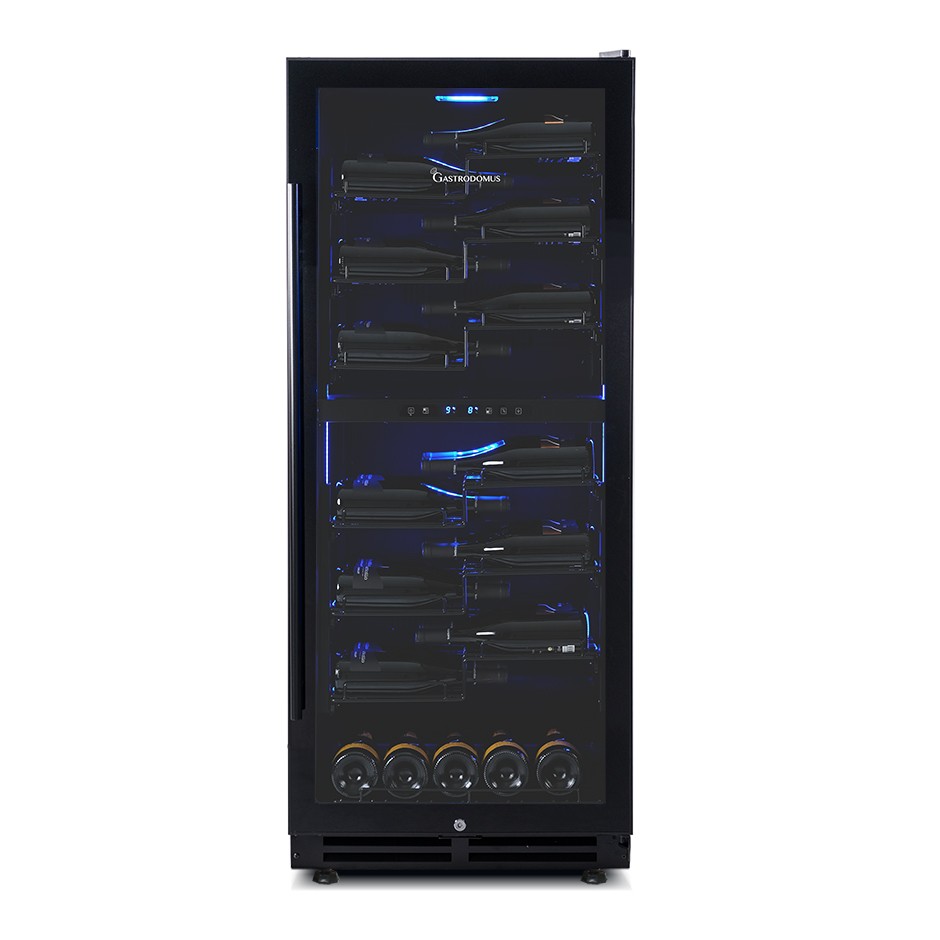 Cantina Vino Ventilata doppia temperatura 280 LT 7 ripiani 83 bottiglie +5°C/+22°C